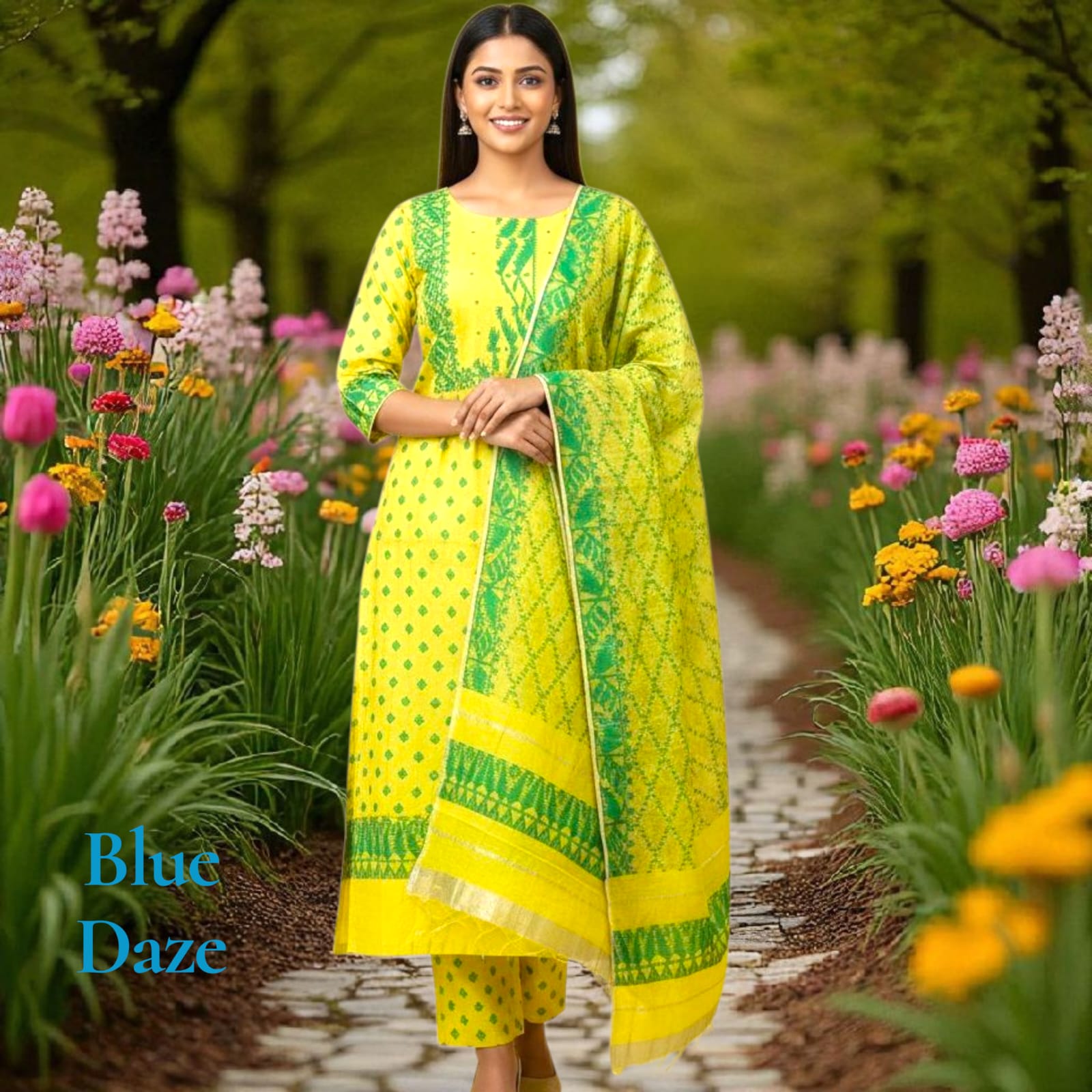Jamdani Three Piece 1