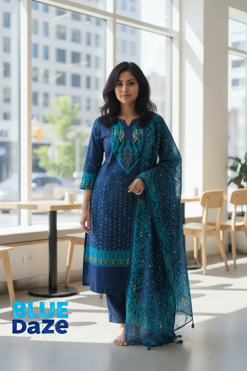 Jamdani Unstitched Three Piece 1